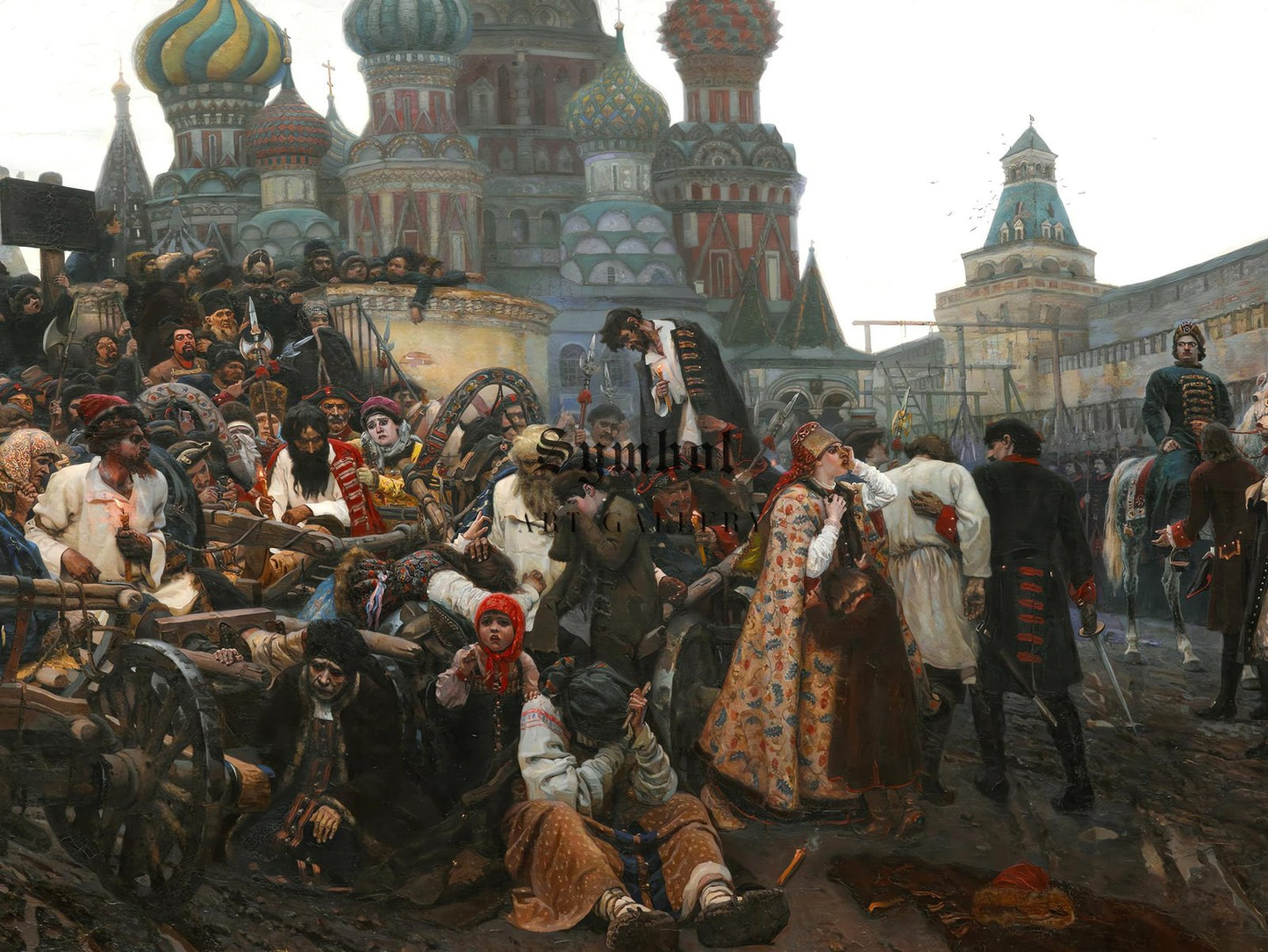 Le Matin de l'exécution des Streltsy by Vassili Surikov, 1881, Realism and Naturalism, fine art print