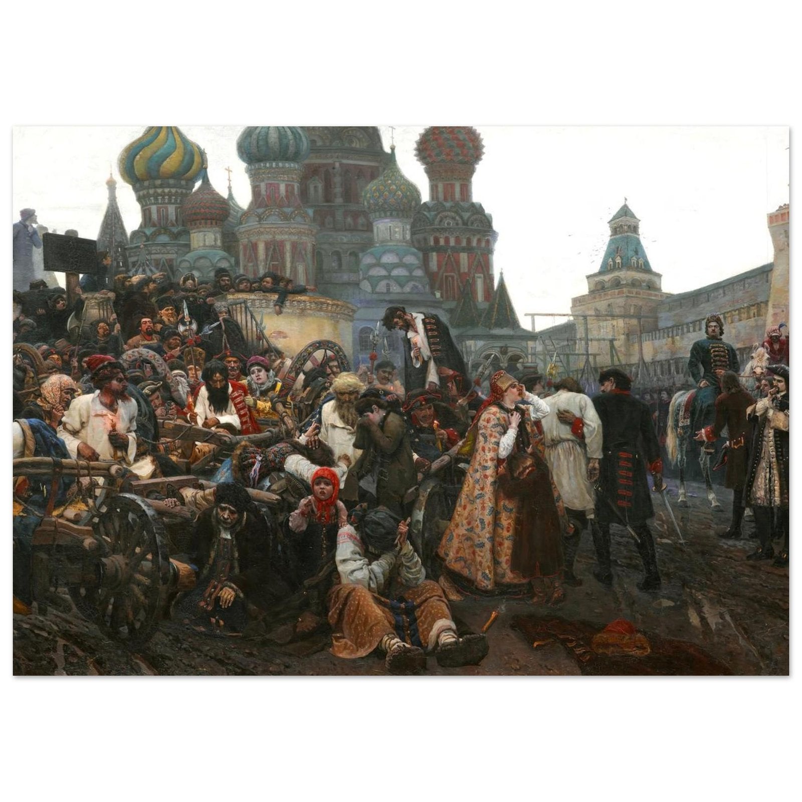Le Matin de l'exécution des Streltsy by Vassili Surikov, 1881, Realism and Naturalism, fine art print
