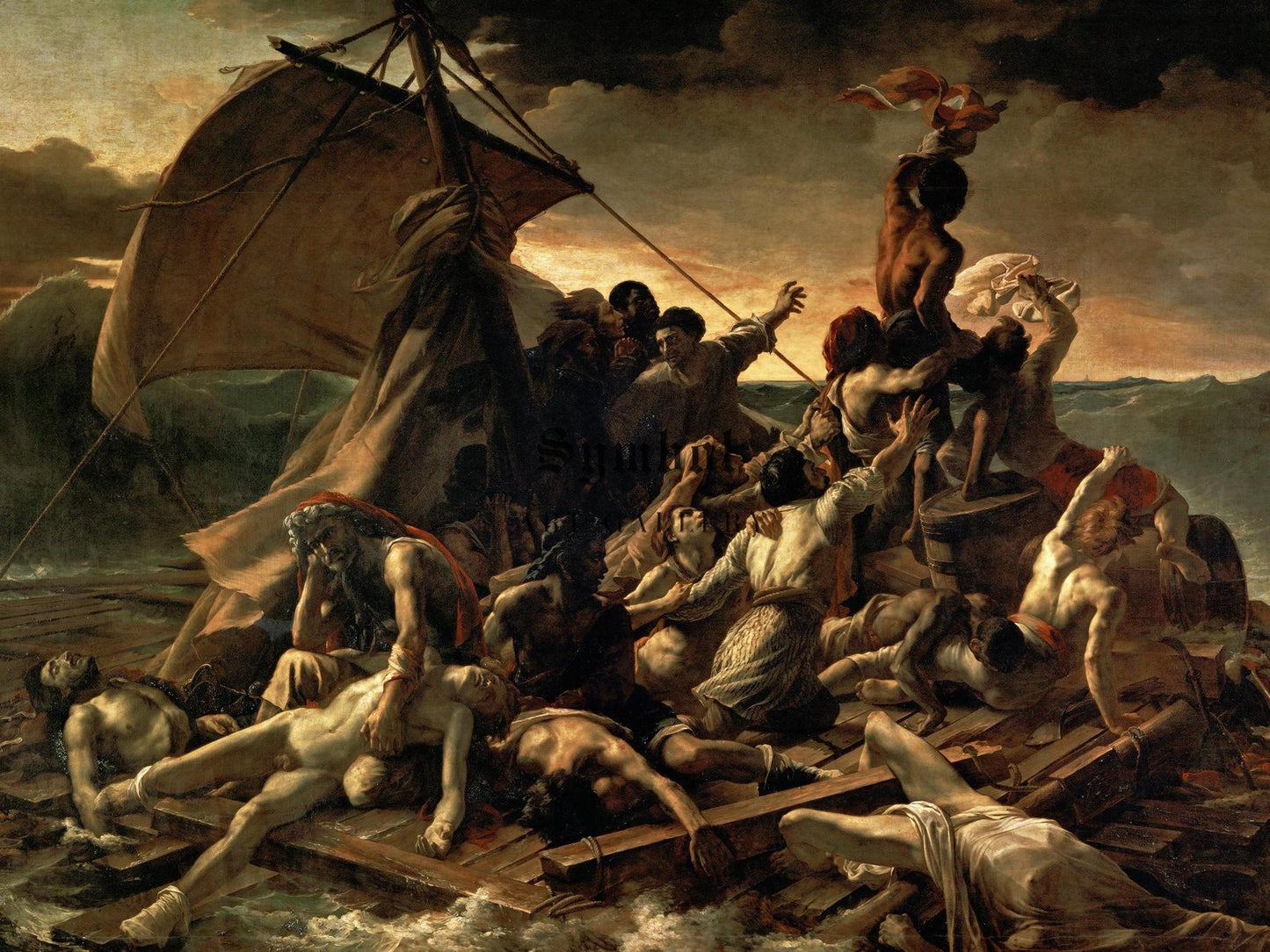 Le Radeau de la Méduse by Théodore Géricault, 1819, Romanticism, fine art print