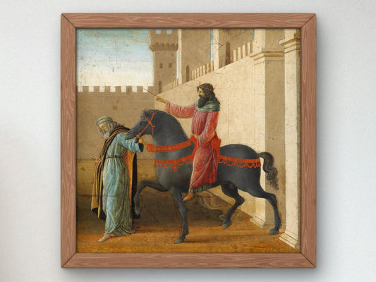Le Triomphe de Mardochée by Sandro Botticelli, 1475, Renaissance, fine art print