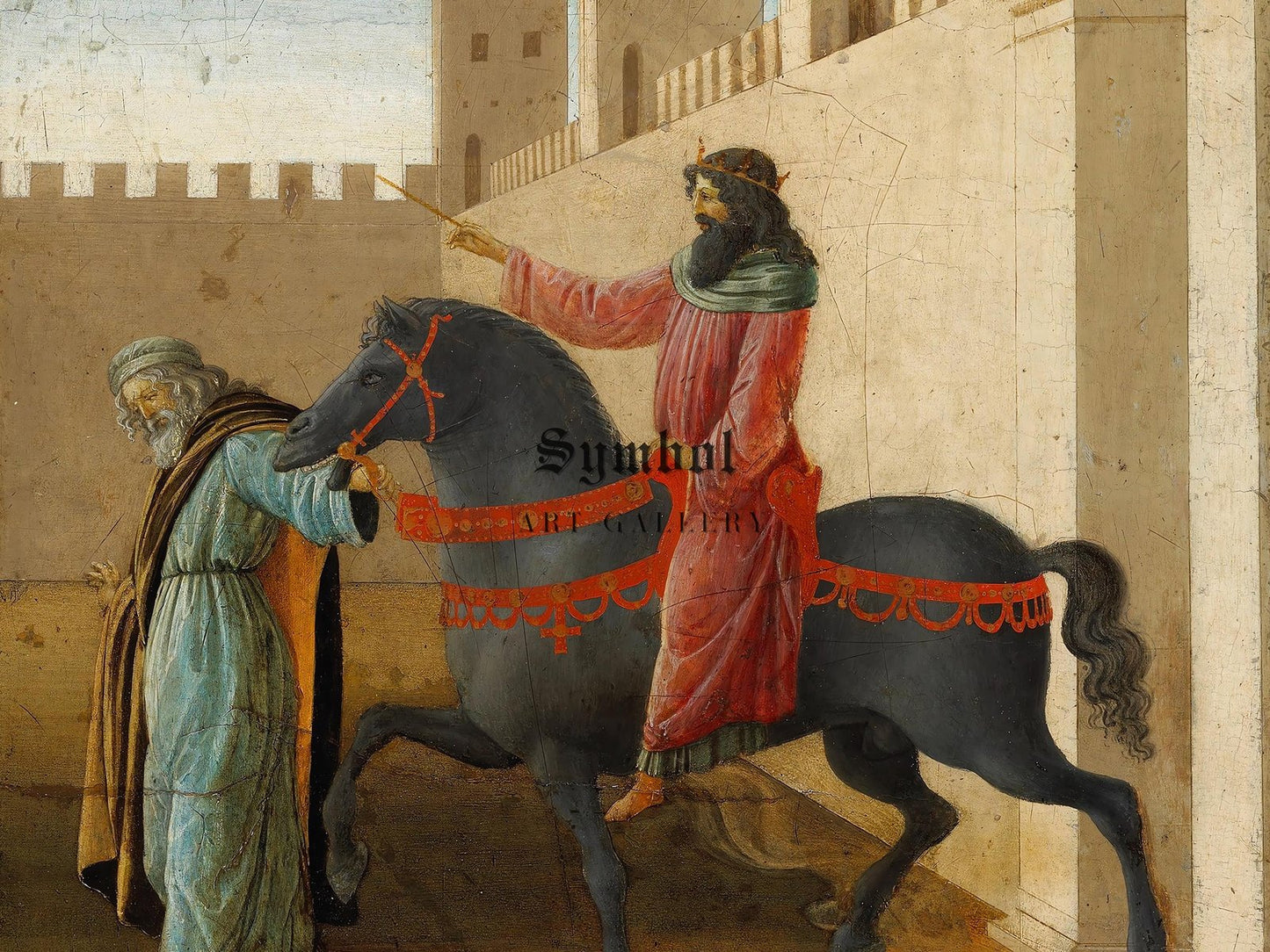 Le Triomphe de Mardochée by Sandro Botticelli, 1475, Renaissance, fine art print