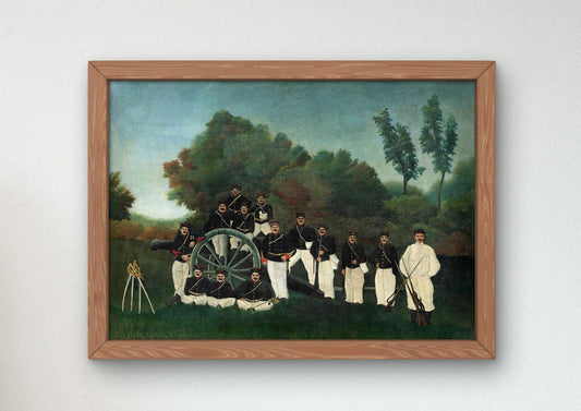 Les Artilleurs by Henri Rousseau, 1893, Post-Impressionism, fine art print