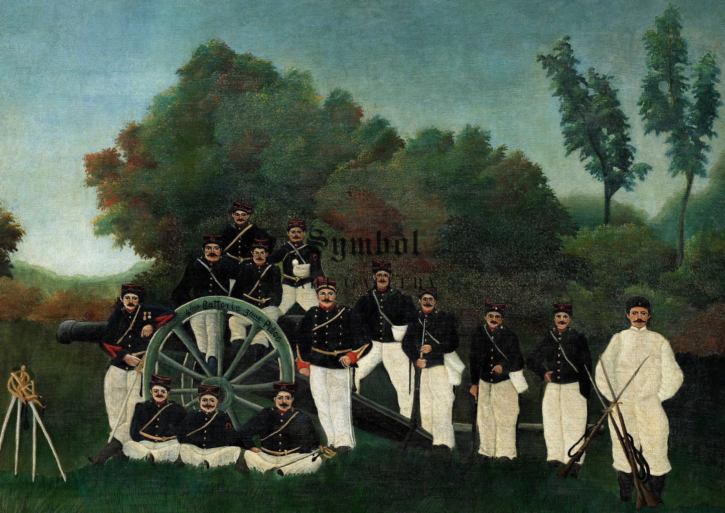 Les Artilleurs by Henri Rousseau, 1893, Post-Impressionism, fine art print