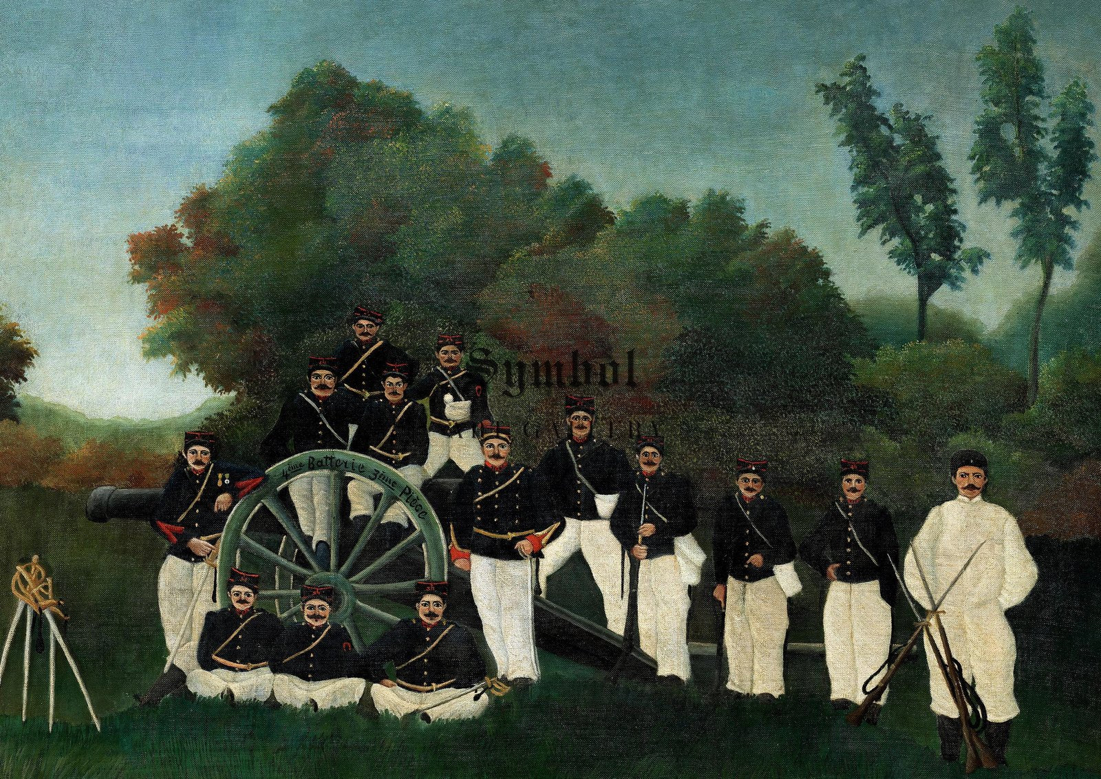 Les Artilleurs by Henri Rousseau, 1893, Post-Impressionism, fine art print