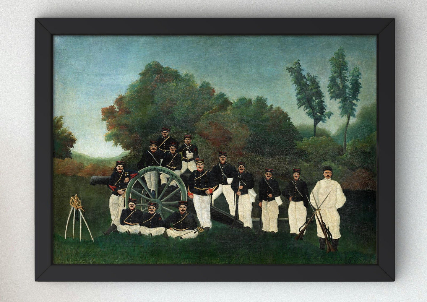 Les Artilleurs by Henri Rousseau, 1893, Post-Impressionism, fine art print