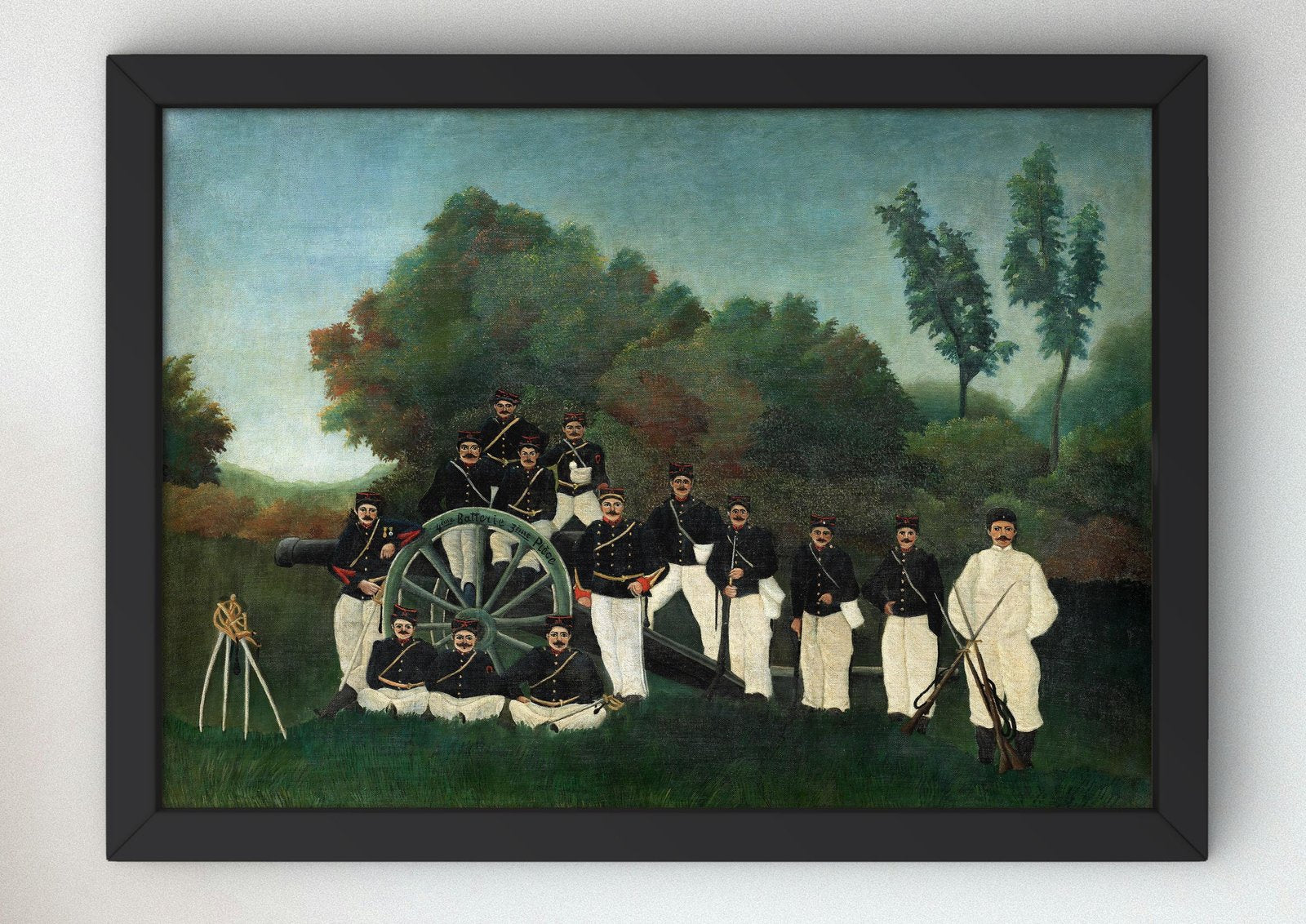 Les Artilleurs by Henri Rousseau, 1893, Post-Impressionism, fine art print