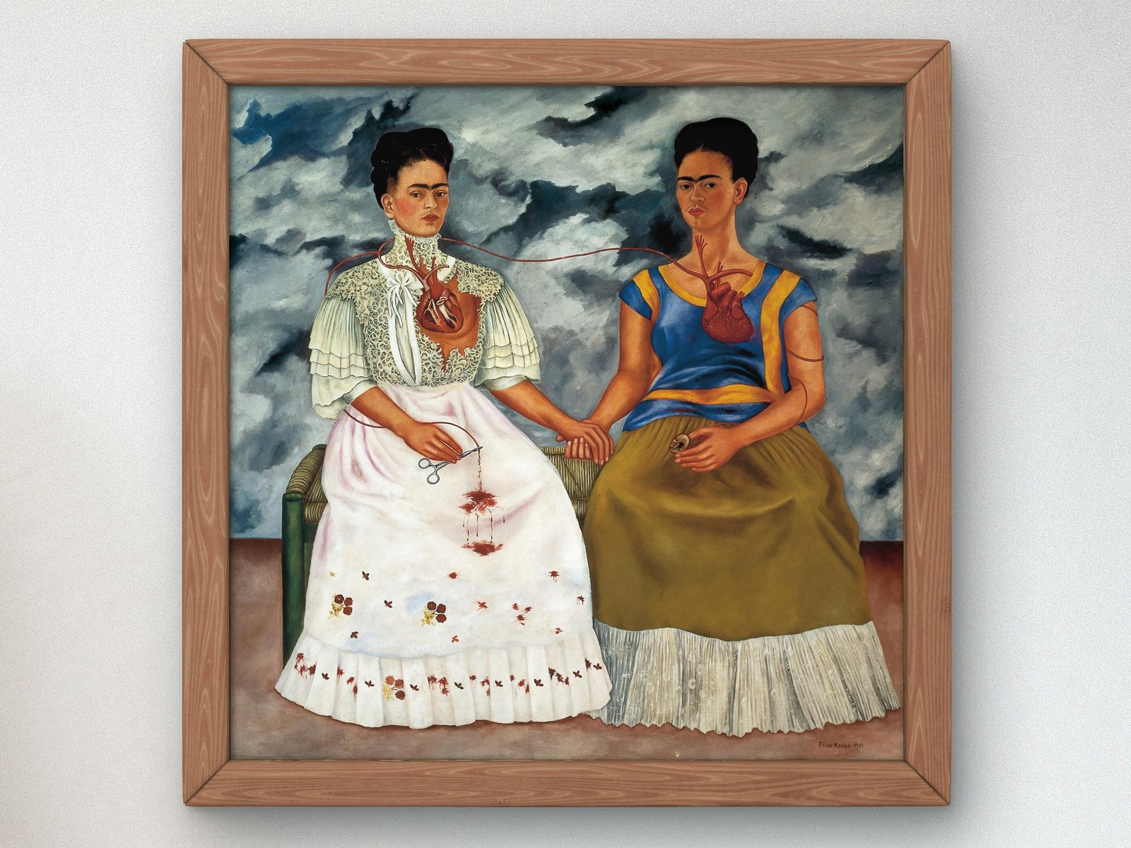 Les Deux Fridas by Frida Kahlo, 1939, Surrealism and Modern Art, fine art print