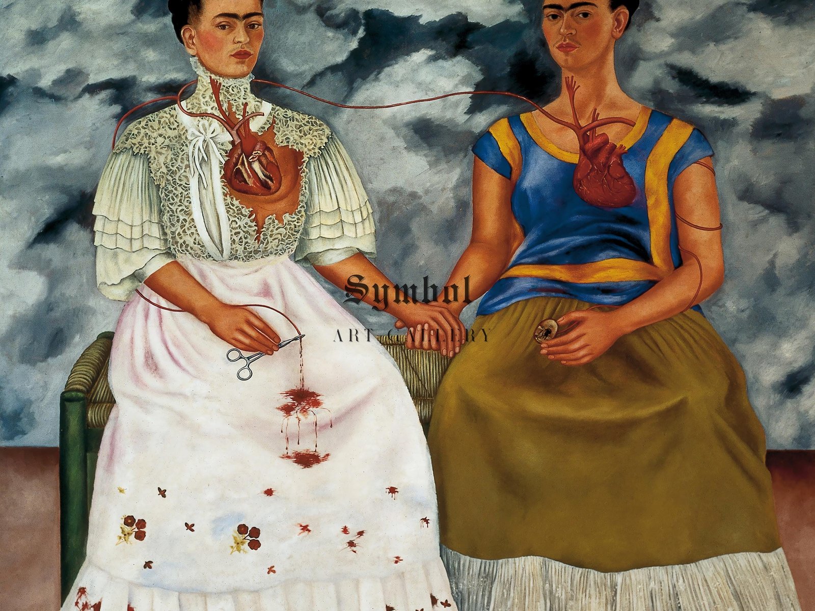 Les Deux Fridas by Frida Kahlo, 1939, Surrealism and Modern Art, fine art print