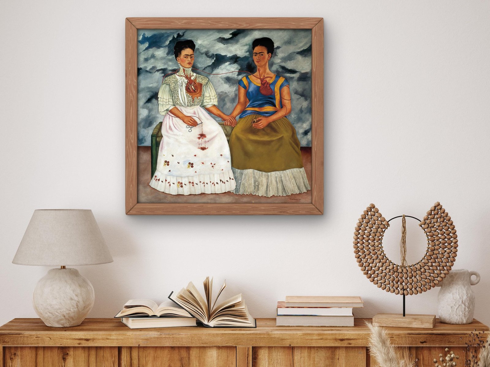 Les Deux Fridas by Frida Kahlo, 1939, Surrealism and Modern Art, fine art print