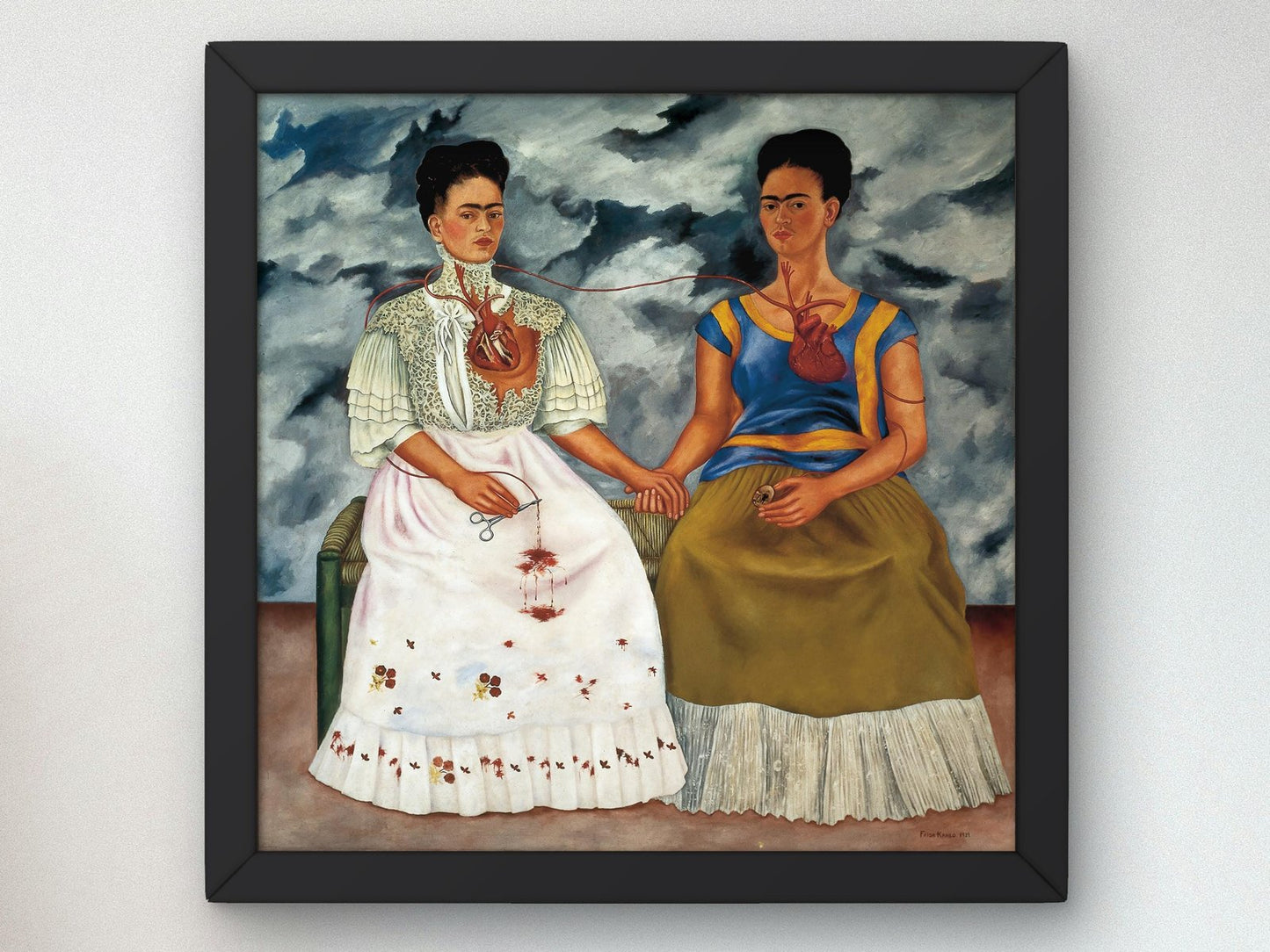 Les Deux Fridas by Frida Kahlo, 1939, Surrealism and Modern Art, fine art print