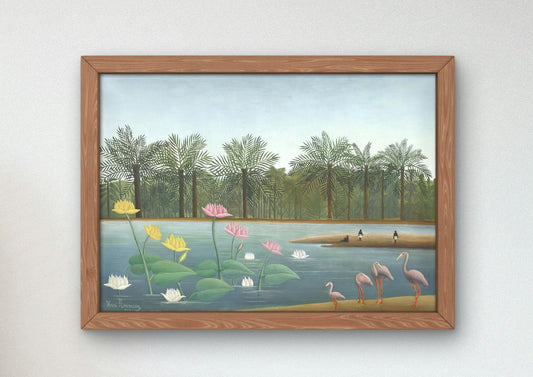 Les Flamants by Henri Rousseau, 1907, Post-Impressionism, fine art print