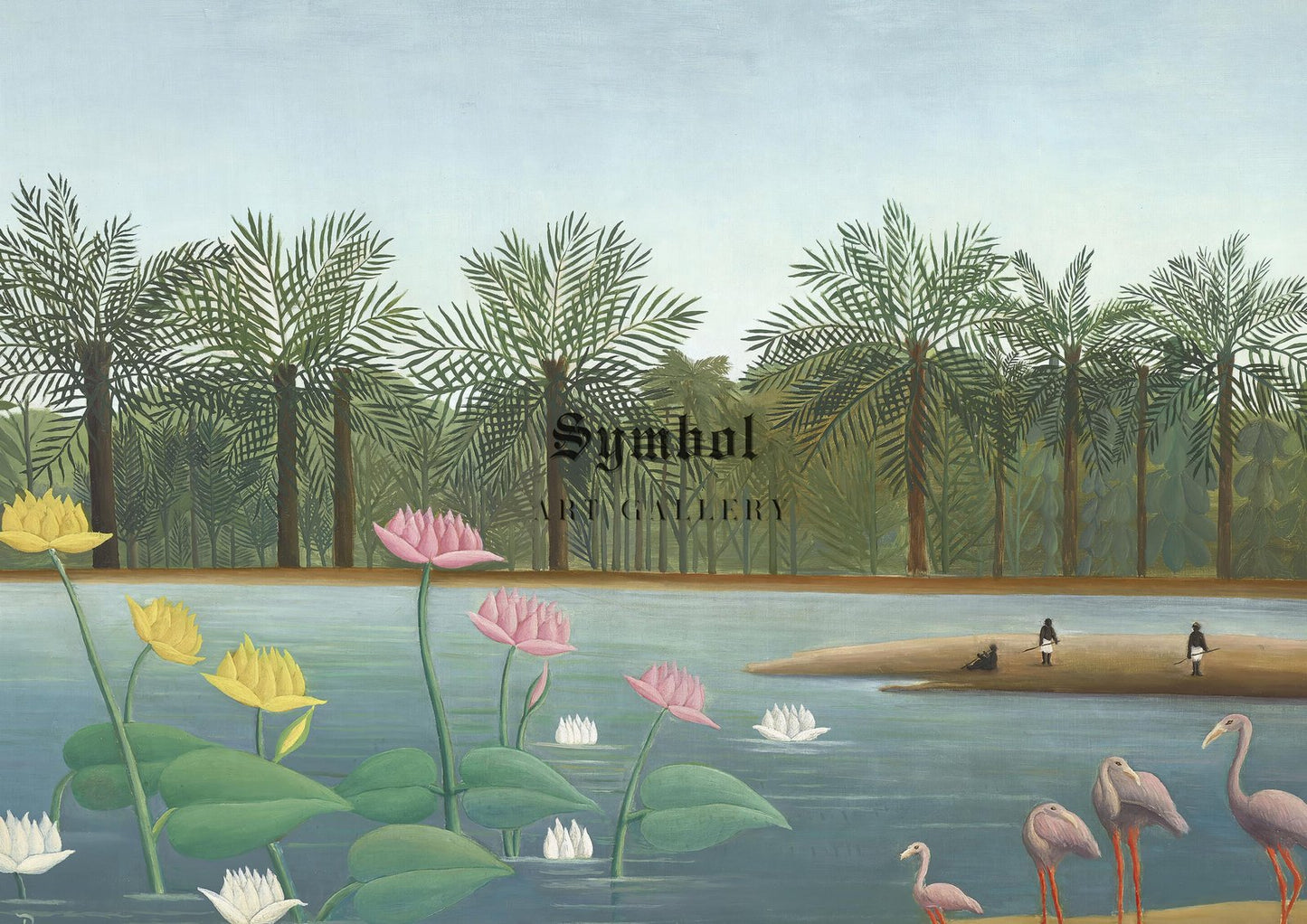 Les Flamants by Henri Rousseau, 1907, Post-Impressionism, fine art print