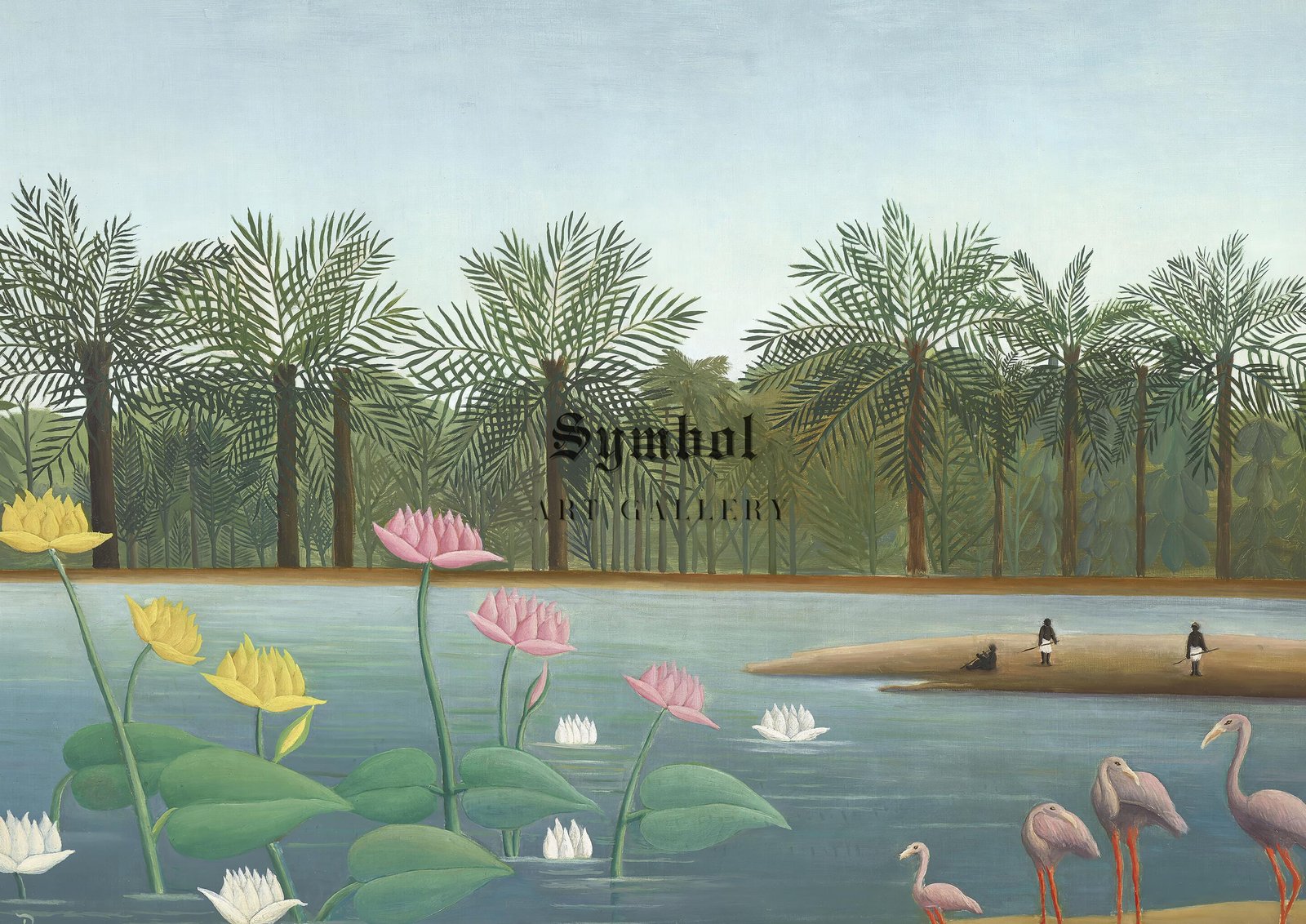 Les Flamants by Henri Rousseau, 1907, Post-Impressionism, fine art print