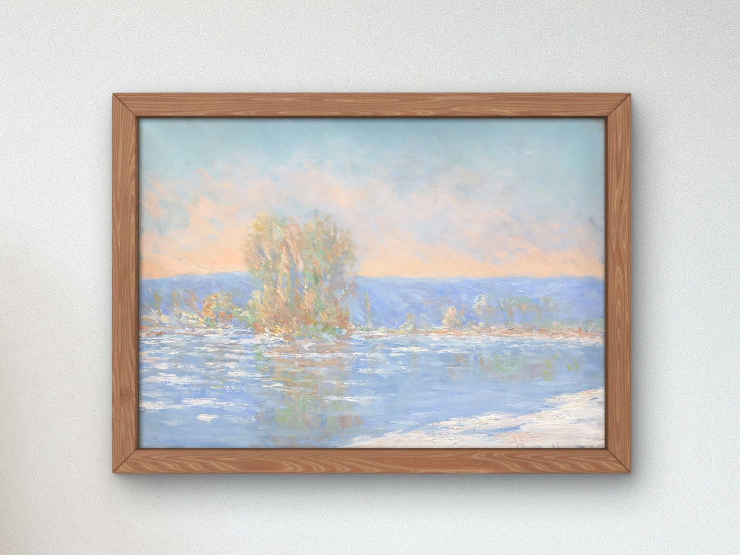Les glaçons à Bennecourt by Claude Monet, 1893, Impressionism, fine art print