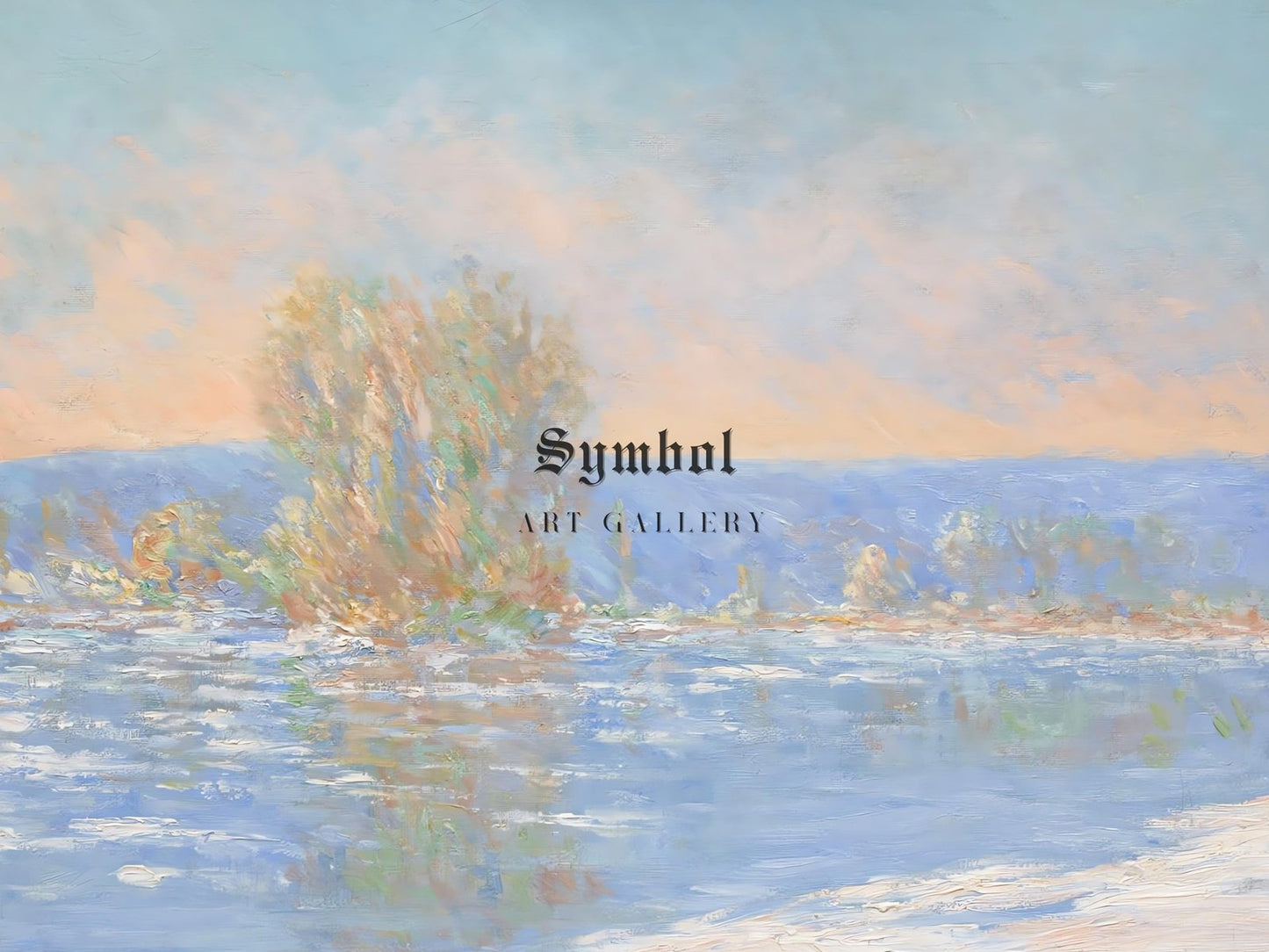 Les glaçons à Bennecourt by Claude Monet, 1893, Impressionism, fine art print