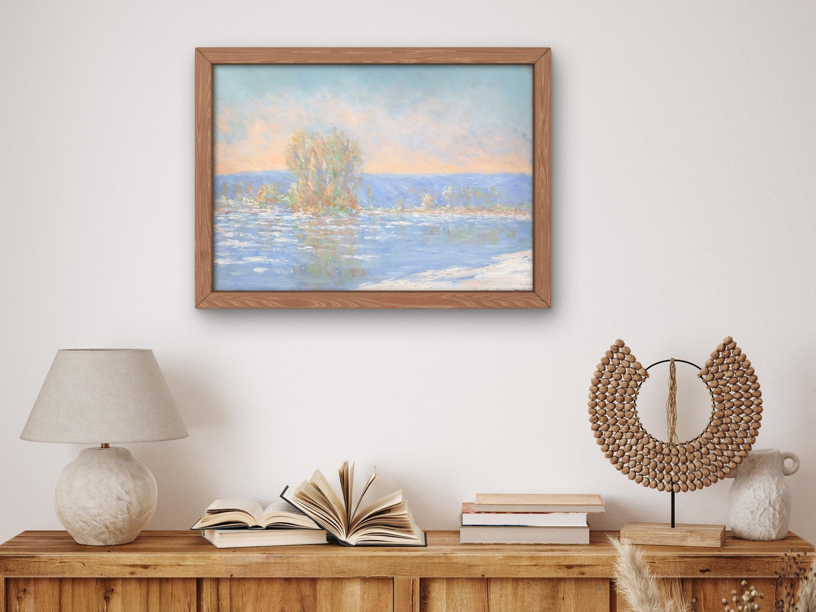 Les glaçons à Bennecourt by Claude Monet, 1893, Impressionism, fine art print
