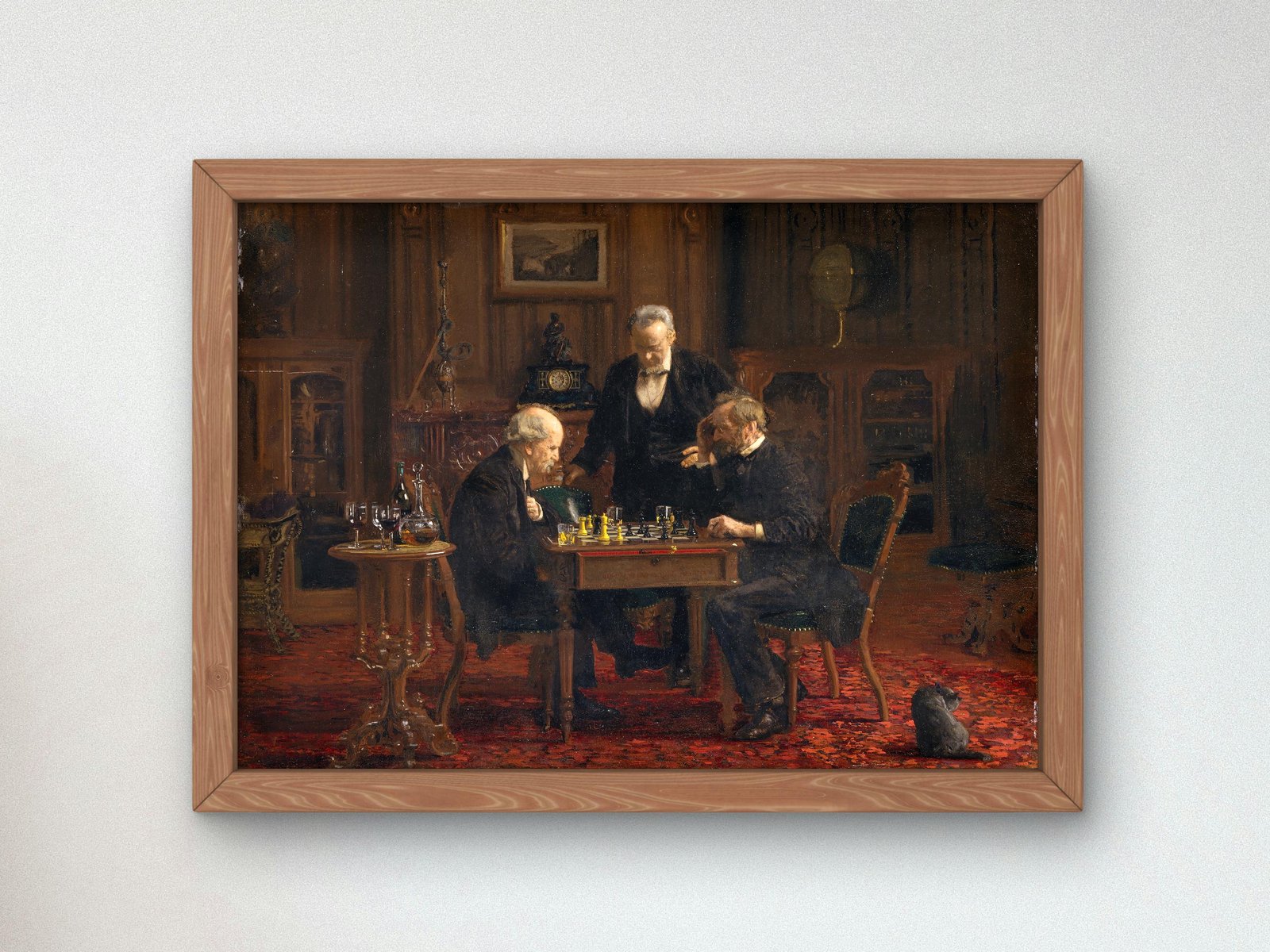 Les Joueurs d'échecs by Thomas Eakins, 1876, Realism and Naturalism, fine art print