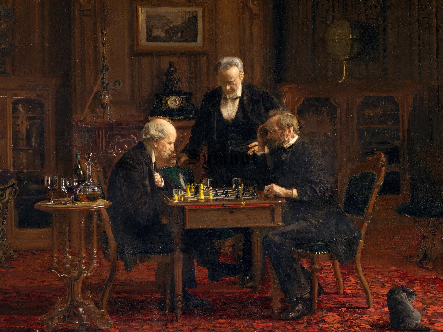 Les Joueurs d'échecs by Thomas Eakins, 1876, Realism and Naturalism, fine art print