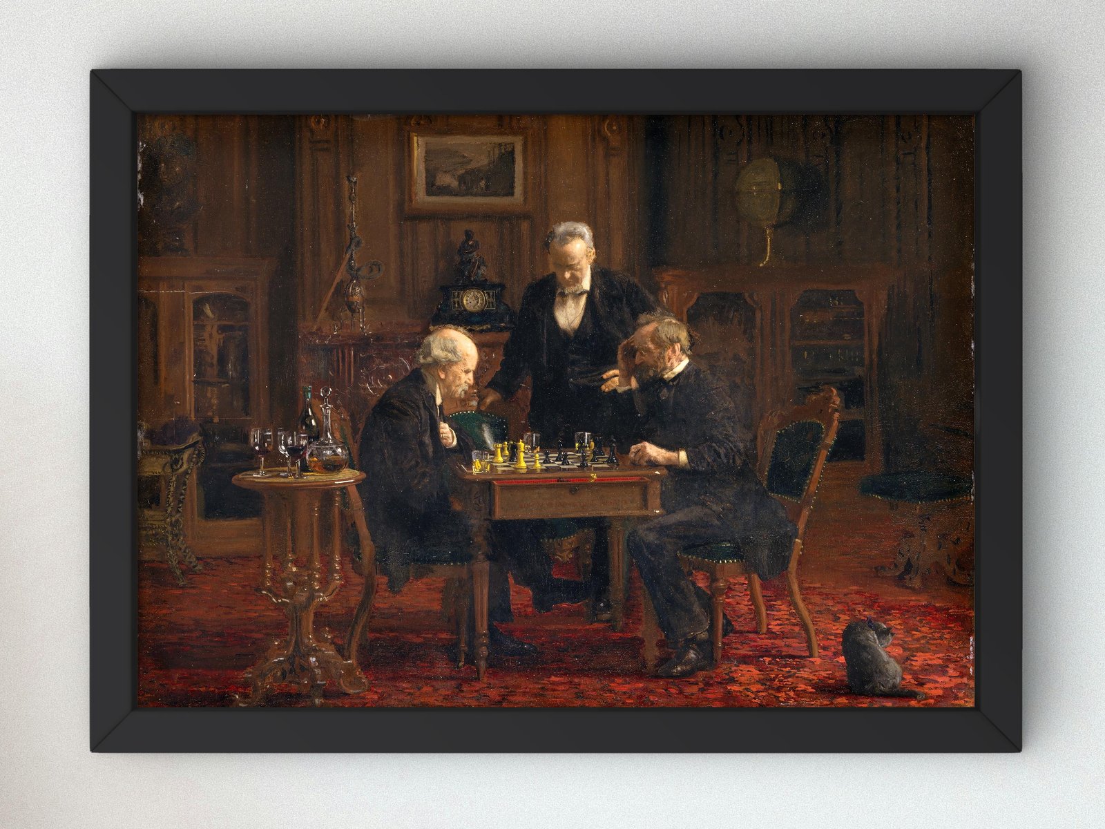 Les Joueurs d'échecs by Thomas Eakins, 1876, Realism and Naturalism, fine art print