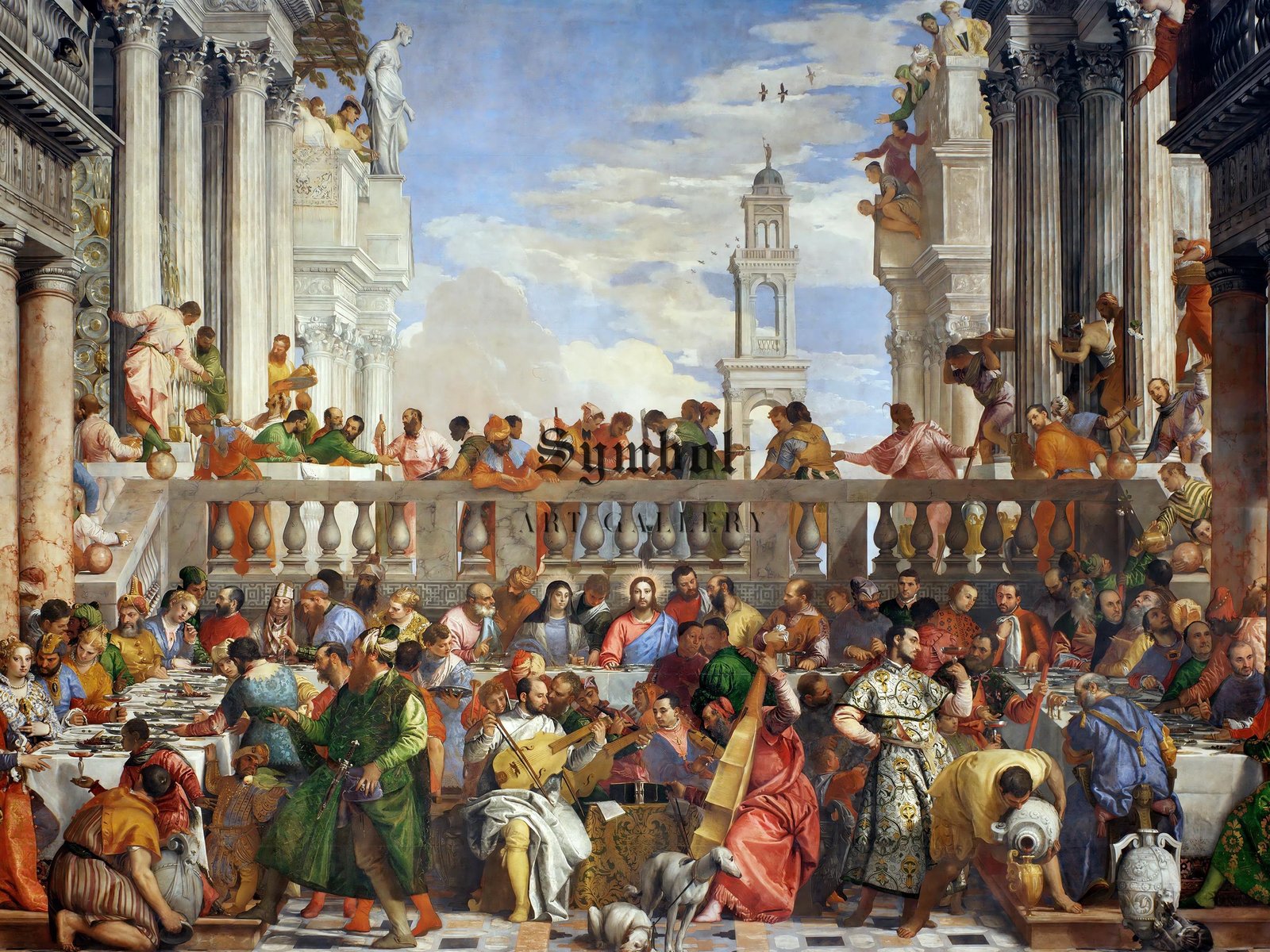 Les Noces de Cana by Paolo Veronese, 1563, Renaissance, fine art print