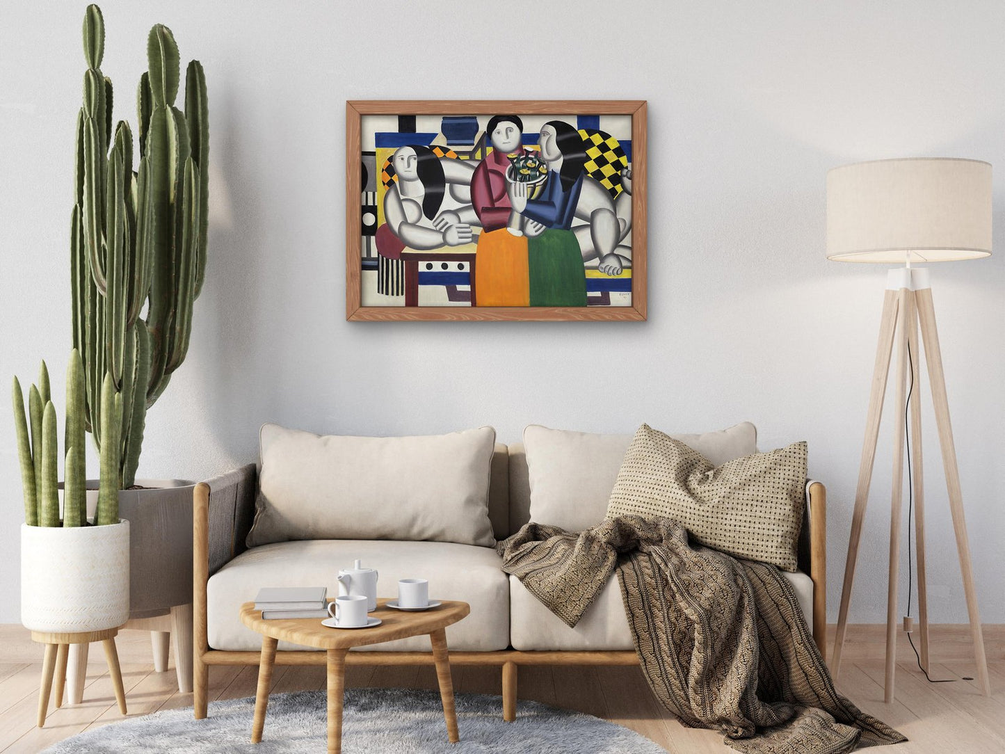 Les trois femmes au bouquet by Fernand Léger, 1922, Cubism and Abstract Art, fine art print
