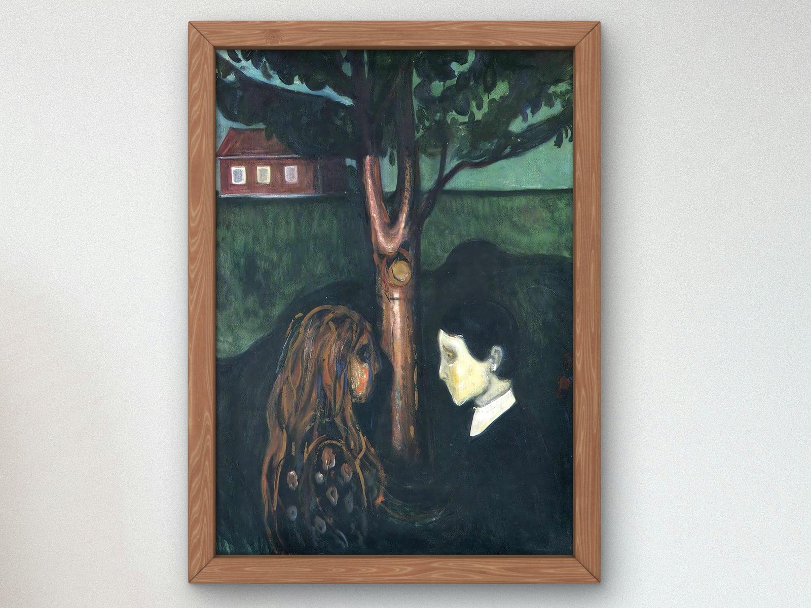 Les Yeux dans les yeux by Edvard Munch, 1893, Expressionism and Fauvism, fine art print