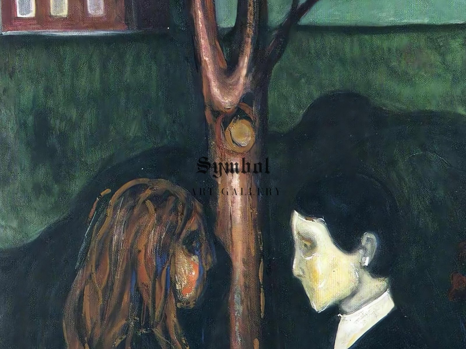 Les Yeux dans les yeux by Edvard Munch, 1893, Expressionism and Fauvism, fine art print