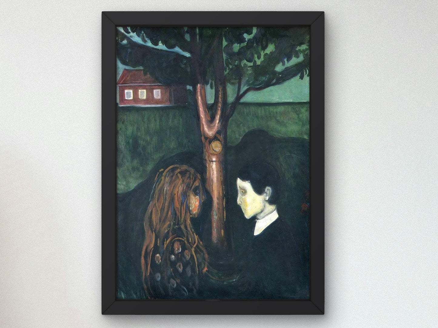Les Yeux dans les yeux by Edvard Munch, 1893, Expressionism and Fauvism, fine art print