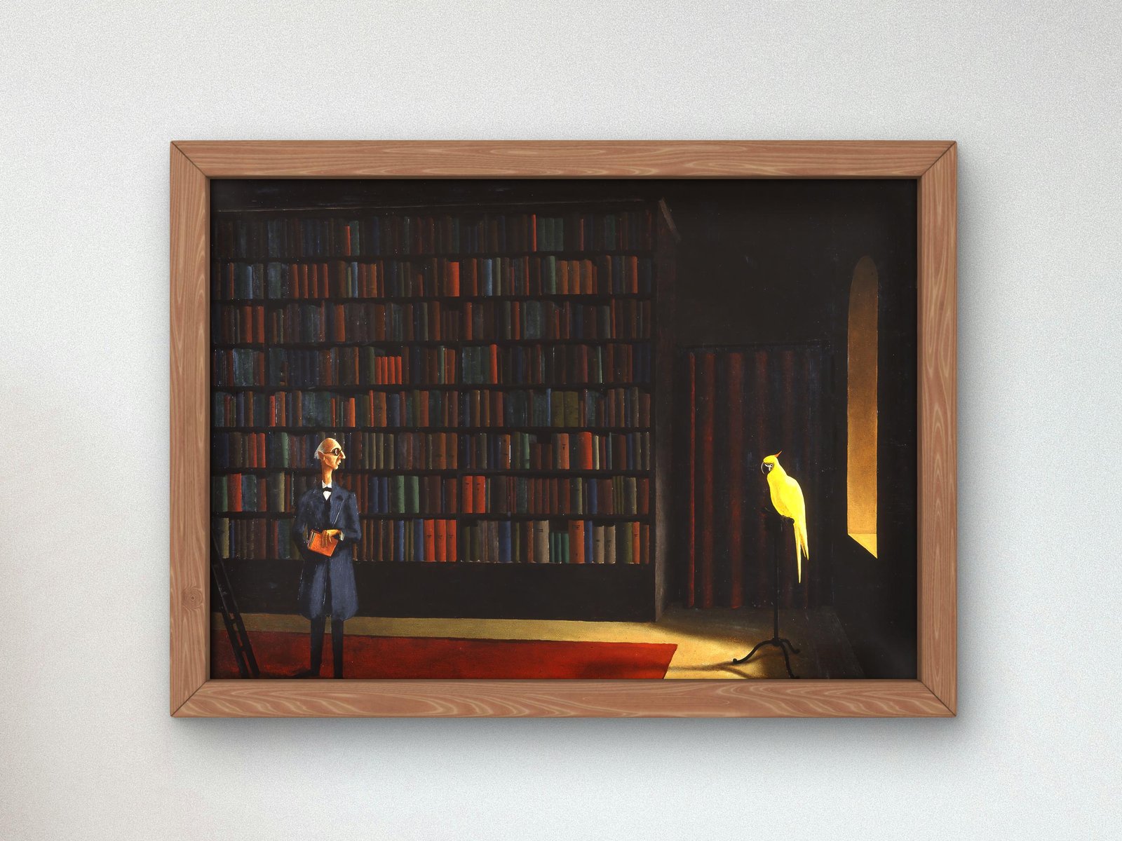 Library by Franz Sedlacek, 1926, Art Deco and American Modernism, fine art print