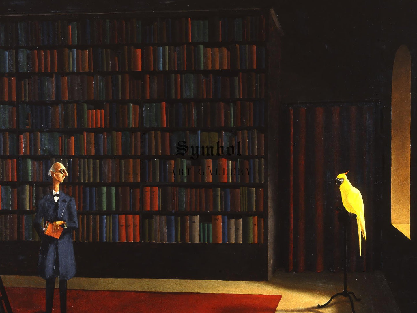 Library by Franz Sedlacek, 1926, Art Deco and American Modernism, fine art print