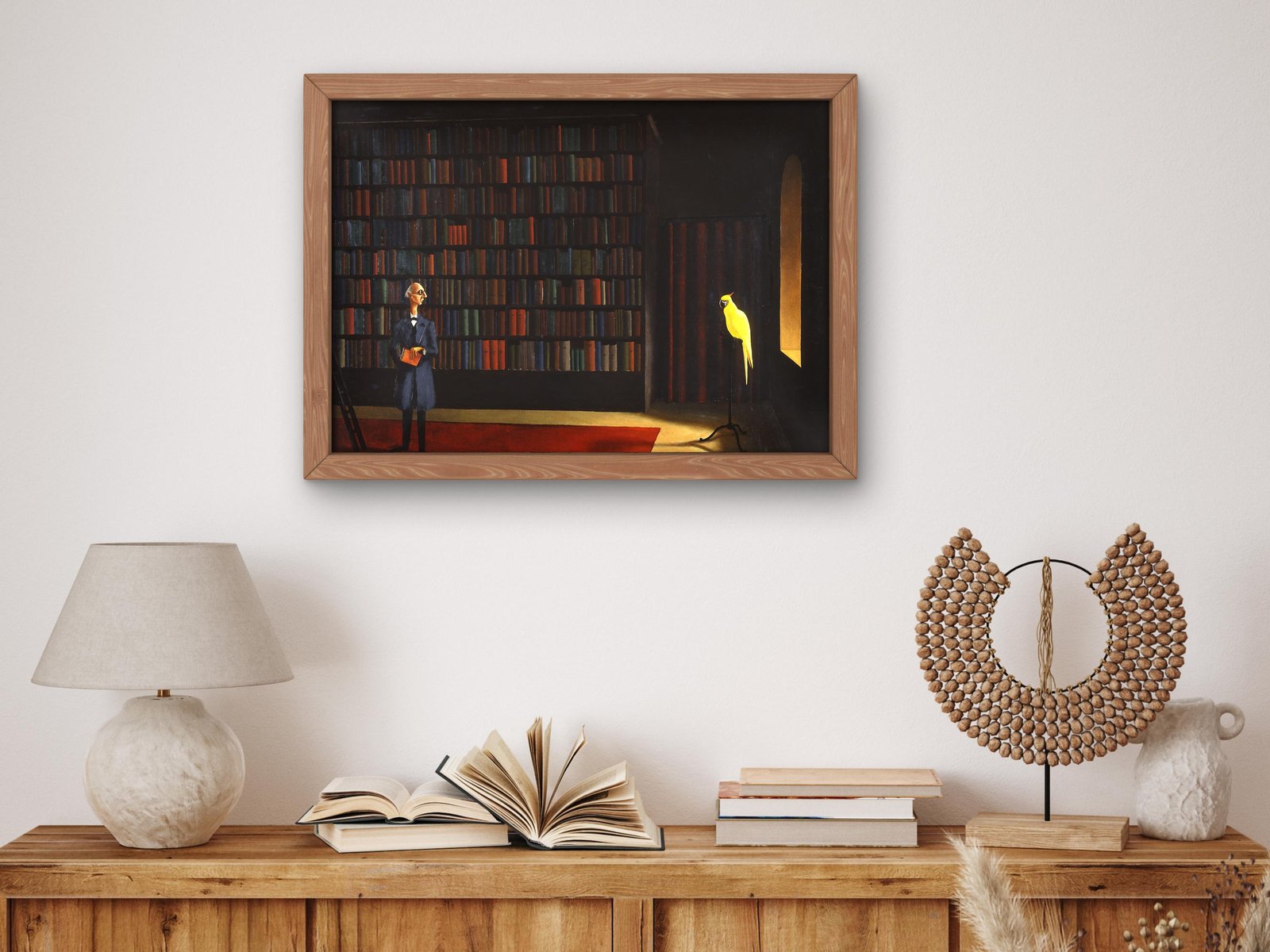 Library by Franz Sedlacek, 1926, Art Deco and American Modernism, fine art print
