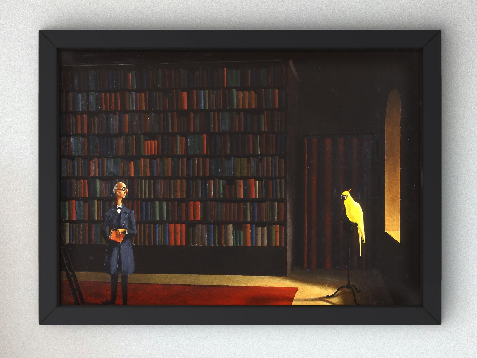 Library by Franz Sedlacek, 1926, Art Deco and American Modernism, fine art print