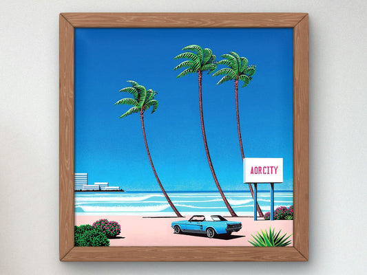 Light Mellow Sealine by Hiroshi Nagai, 1980, Vintage Ads and Posters, fine art print