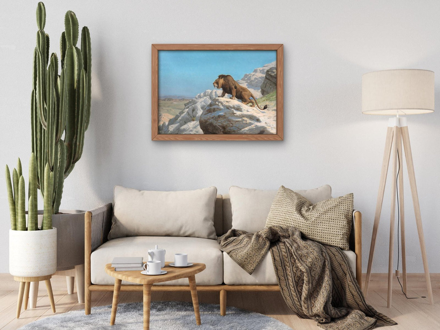 Lion on the Watch by Jean-Léon Gérôme, 1885, Orientalism and Exoticism, fine art print