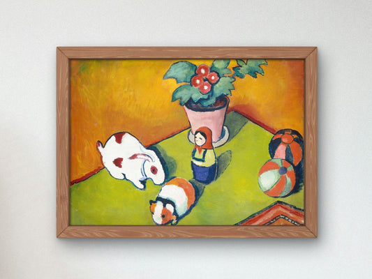 Little Walter's Toys by August Macke, 1912, Expressionism and Fauvism, fine art print