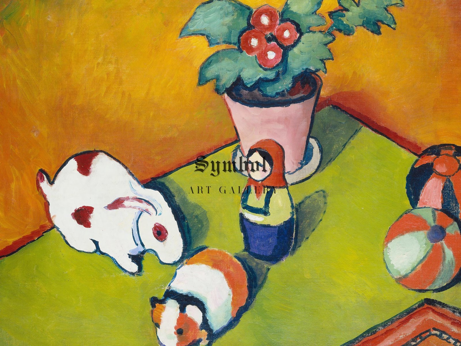 Little Walter's Toys by August Macke, 1912, Expressionism and Fauvism, fine art print