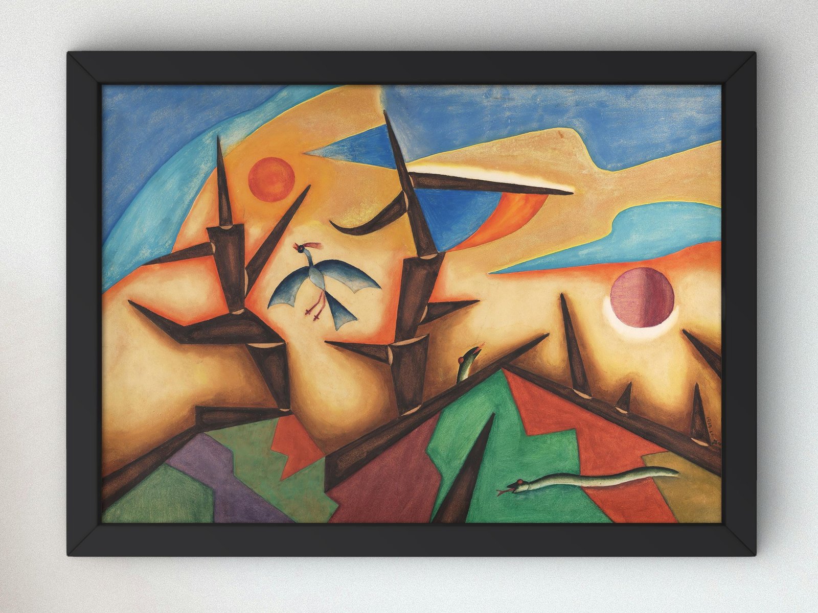Logs by Xul Solar, 1919, Art Deco and American Modernism, fine art print