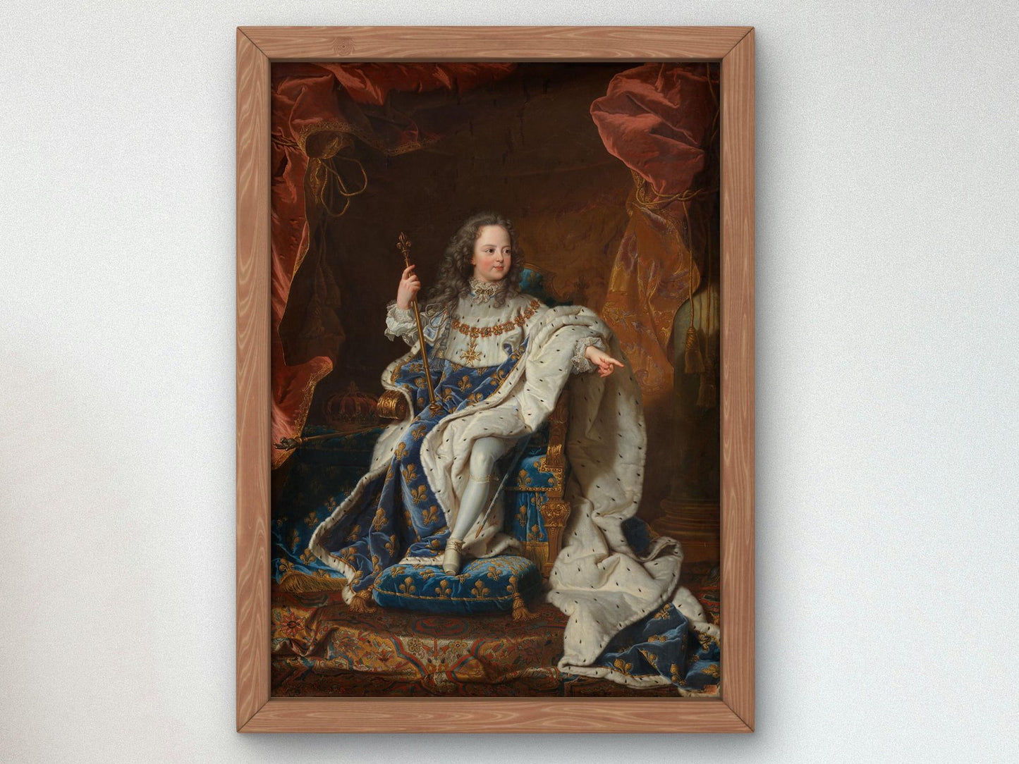 Louis XV as a Child by Hyacinthe Rigaud, 1716, Rococo and Neoclassicism, fine art print