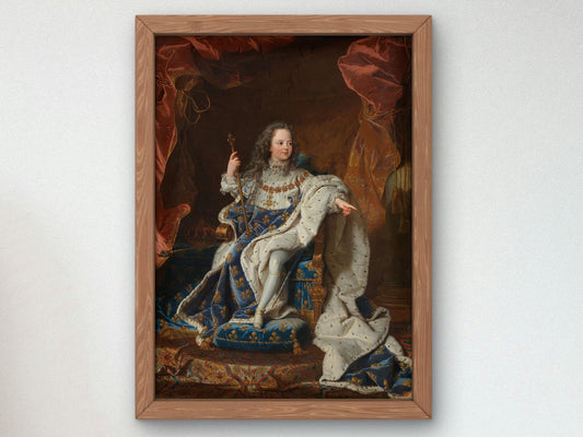 Louis XV as a Child by Hyacinthe Rigaud, 1716, Rococo and Neoclassicism, fine art print