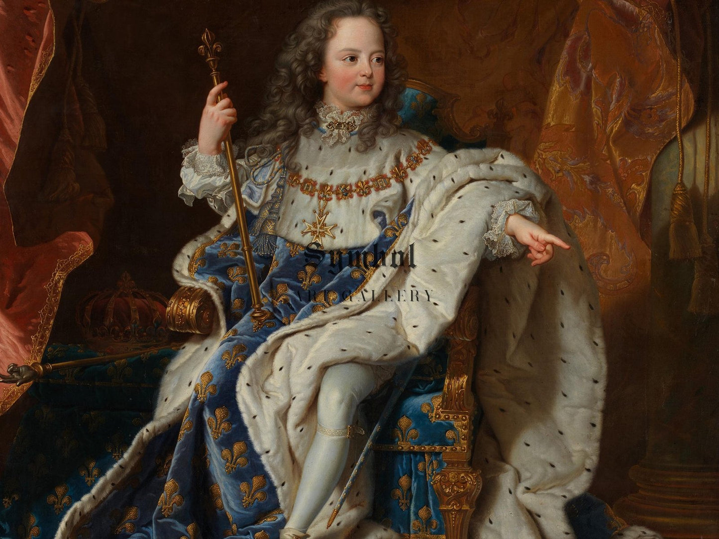 Louis XV as a Child by Hyacinthe Rigaud, 1716, Rococo and Neoclassicism, fine art print