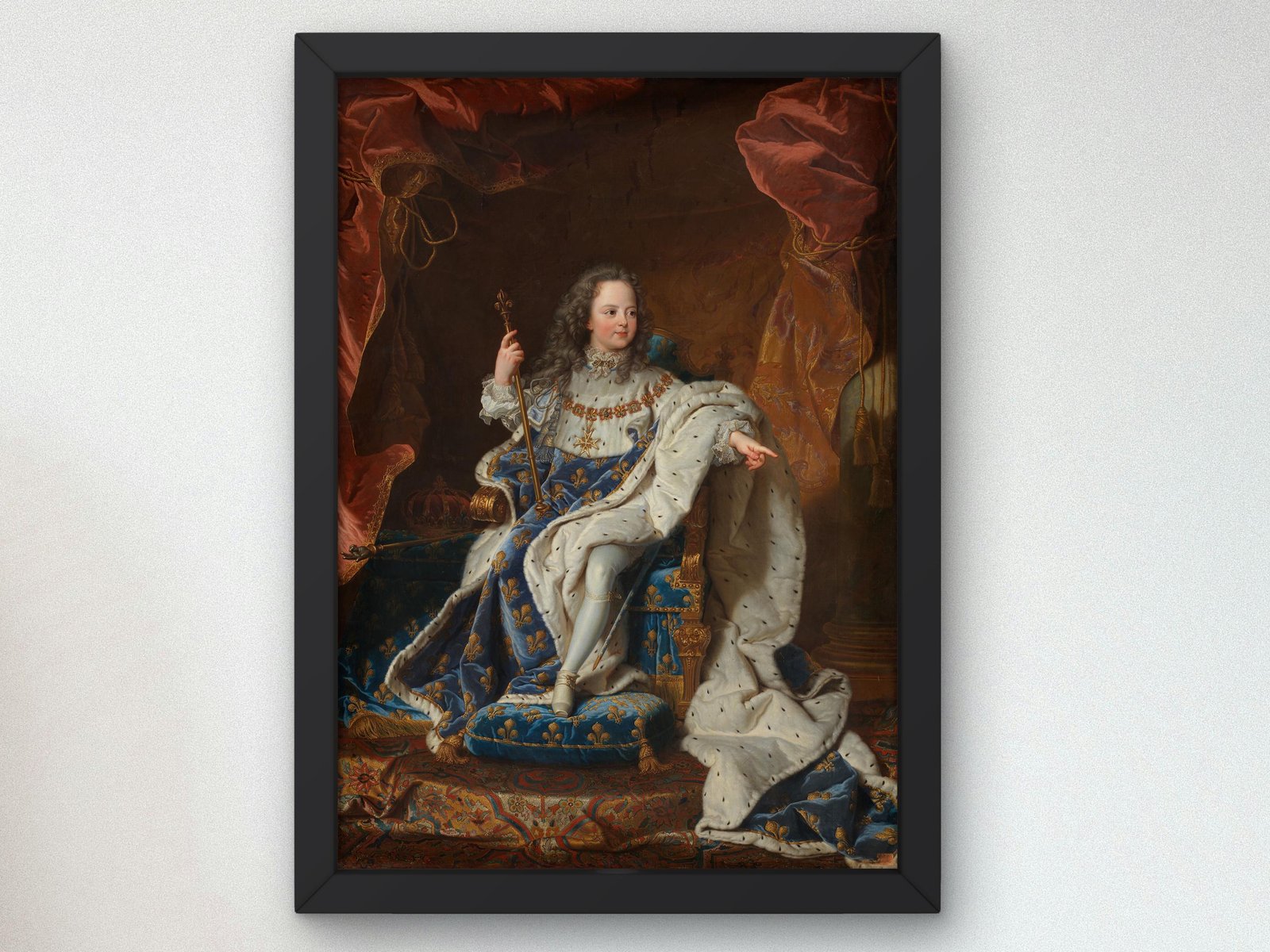 Louis XV as a Child by Hyacinthe Rigaud, 1716, Rococo and Neoclassicism, fine art print