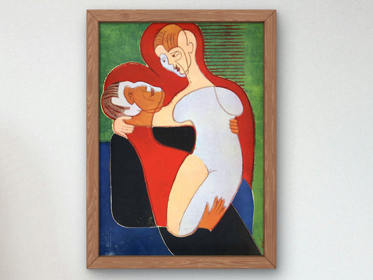 Lovers, The Hembusses by Ernst Ludwig Kirchner, 1932, Expressionism and Fauvism, fine art print