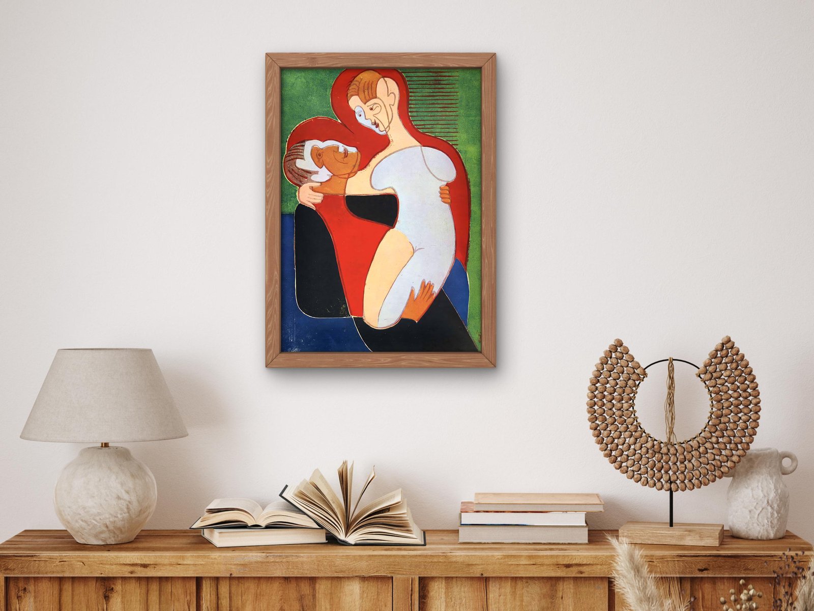 Lovers, The Hembusses by Ernst Ludwig Kirchner, 1932, Expressionism and Fauvism, fine art print