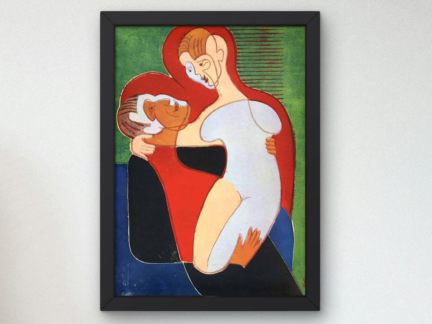 Lovers, The Hembusses by Ernst Ludwig Kirchner, 1932, Expressionism and Fauvism, fine art print