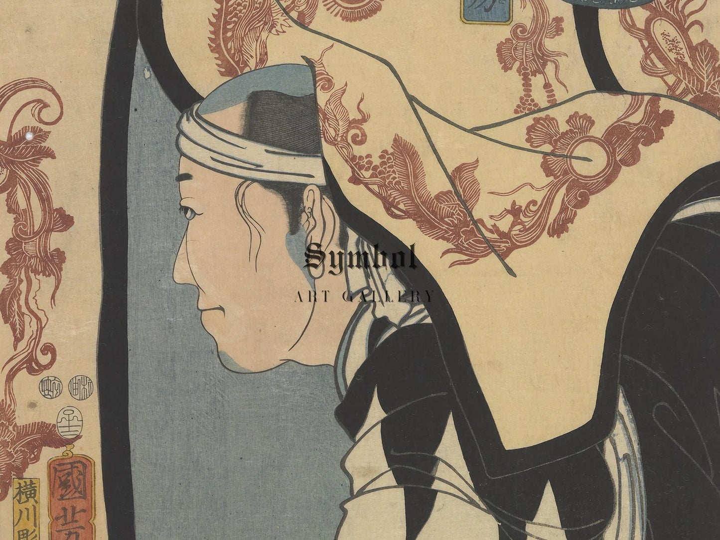 Loyal Samurai Sugino Juheiji Tsugifusa by Utagawa Kuniyoshi, 1852, Japanese Woodblock Prints, fine art print
