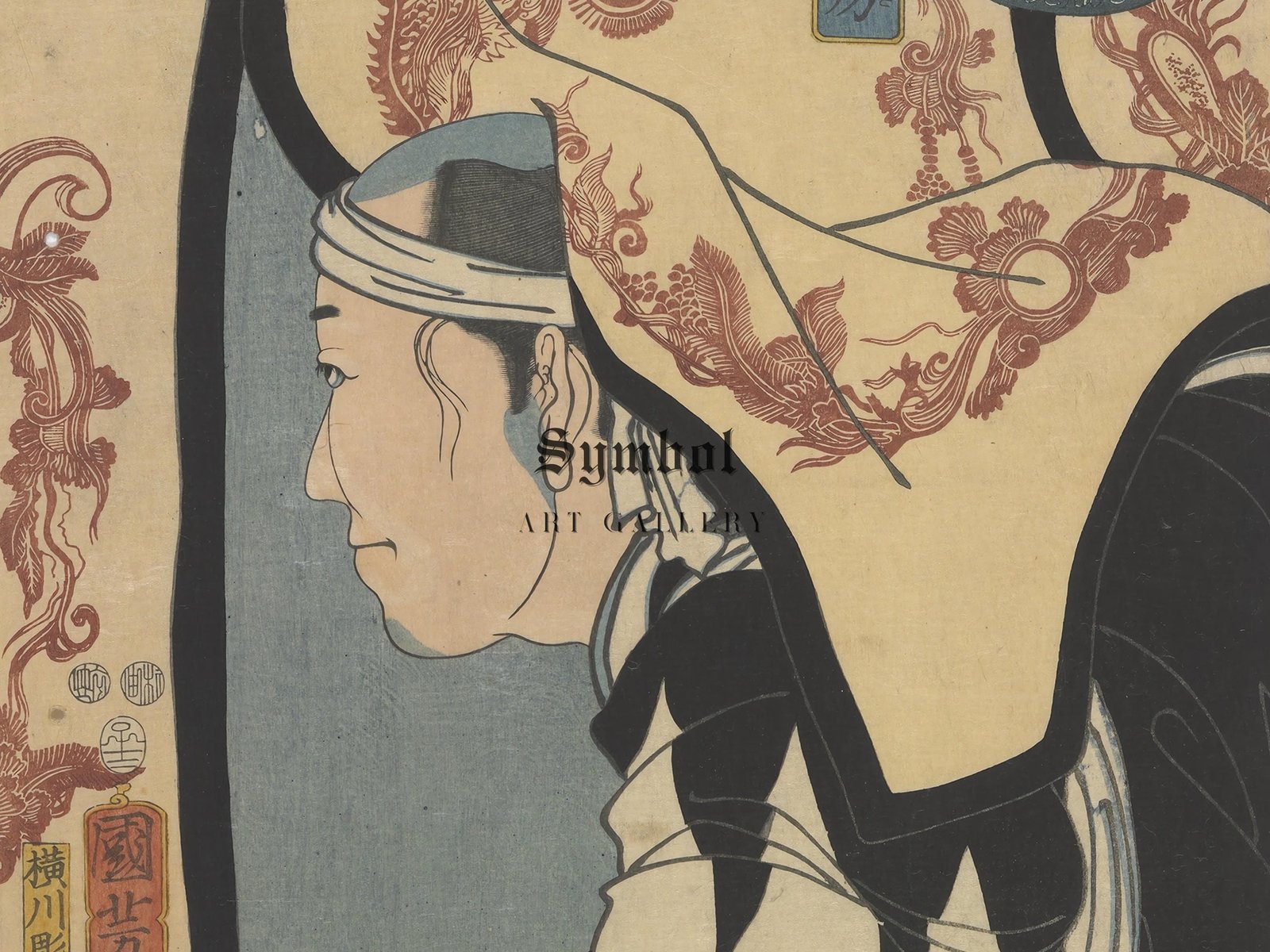 Loyal Samurai Sugino Juheiji Tsugifusa by Utagawa Kuniyoshi, 1852, Japanese Woodblock Prints, fine art print
