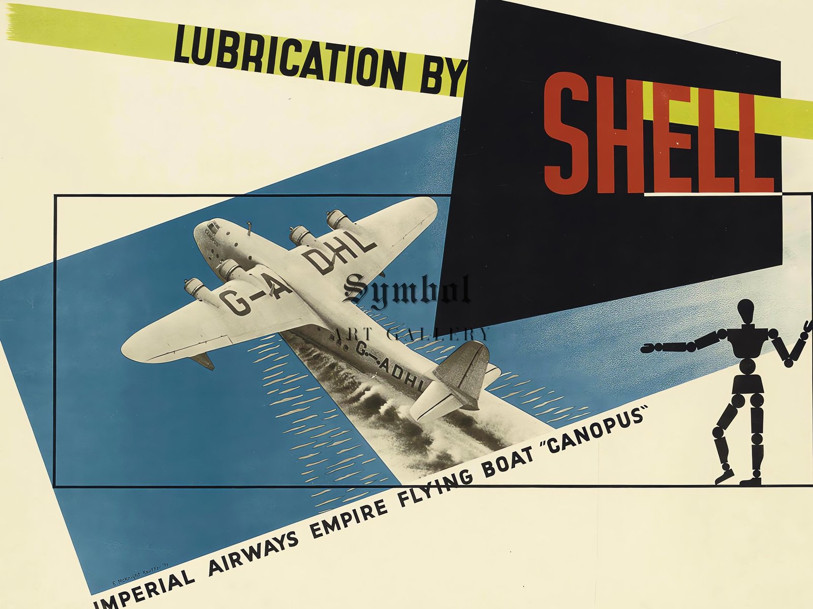 Lubrication Shell by Edward McKnight Kauffer, 1925, Art Deco and American Modernism, fine art print