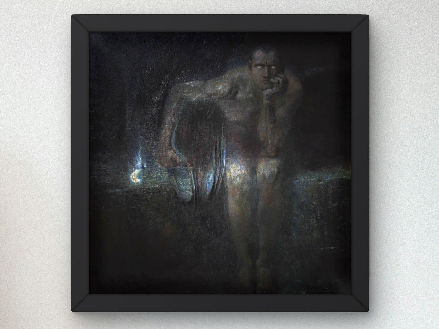 Lucifer by Franz von Stuck, 1890, Pre-Raphaelites and Symbolism, fine art print