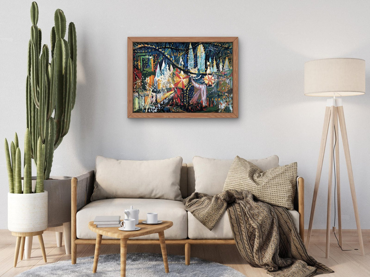 Luna Park by Joseph Stella, 1913, Art Deco and American Modernism, fine art print