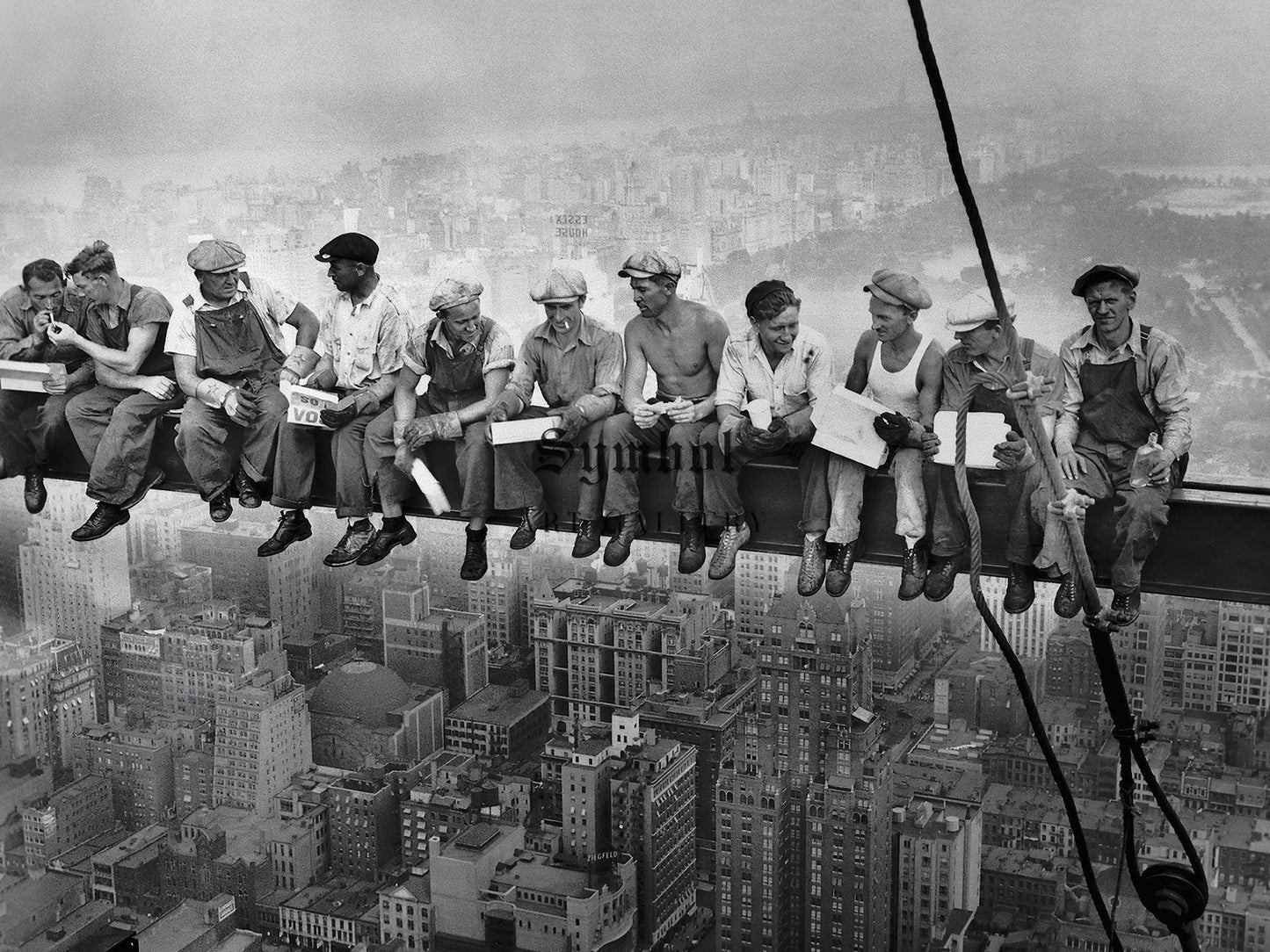 Lunch atop a Skyscraper by Charles Clyde Ebbets, 1932, Art Deco and American Modernism, fine art print